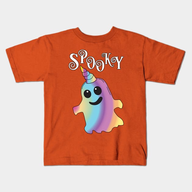 Spooky Unicorn Ghost Kids T-Shirt by Nice Surprise